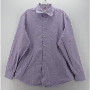 Armani Collezioni Shirt 16 Button Down Pinstripe Preppy Large *